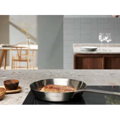 Electrolux Варильна поверхня індукційна, 60см, розширена зона, термощуп, Fry sensor, сенсорний дисплей, Hob2Hood, графіт