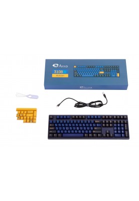 Akko Клавіатура механічна 3108 DS Horizon 108Key, CS Blue V2, USB-A, EN/UKR, No Led, Синій