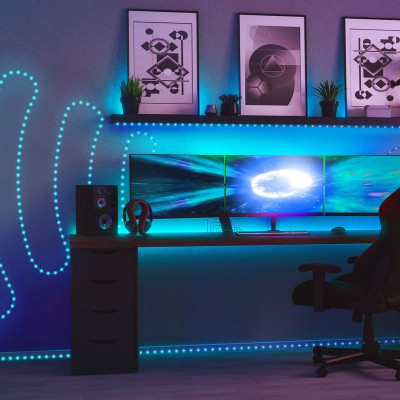 Twinkly Гірлянда Smart LED Twinkly Dots Lights RGB 400 IP44 20м кабель чорний