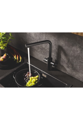 Grohe Комплект змішувача для кухні з висувним виливом Blue Pure Minta з фільтром зворотного осмосу Ecosoft P’URE AQUACALCIUM Mint (MO67530590KF)