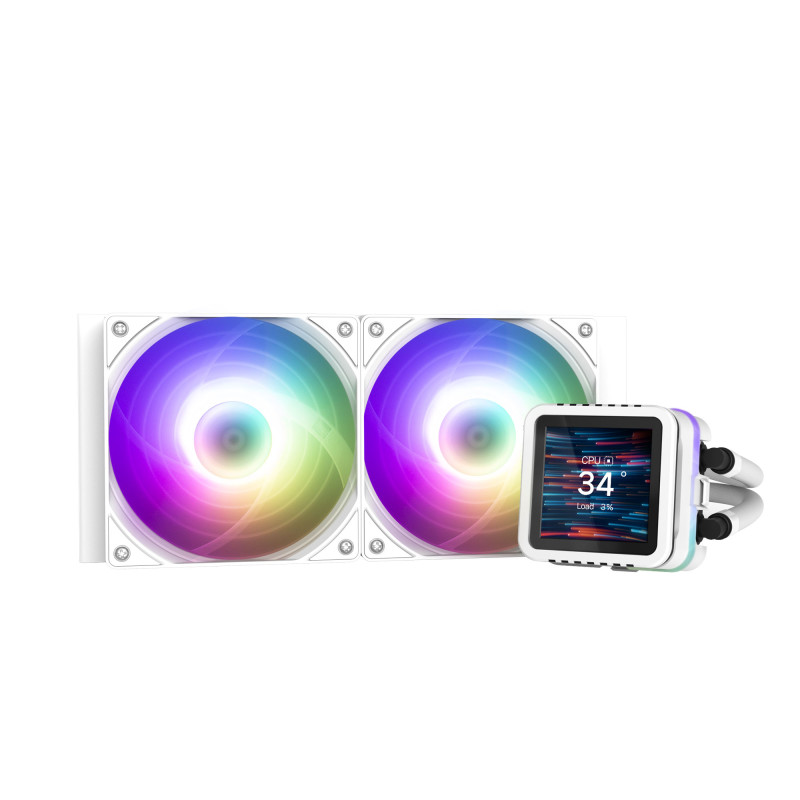 Zalman Система рідинного оxолодження Alpha 2DS A24 ARGB, LGA1851, 1700, 1200, 115x, AM5, AM4, TDP 320W, білий