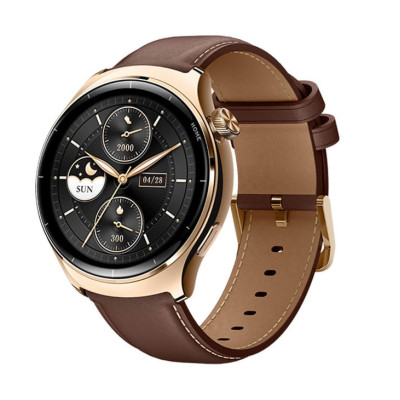 Mibro Смарт-годинник Lite 3 Pro 45мм, 1.32", 466x466, AMOLED, BT 5.3, GPS, 5 ATM, рожево-золотий