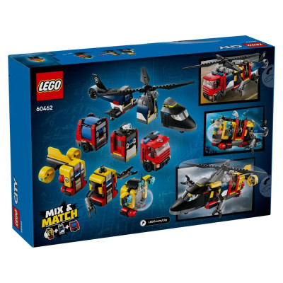 LEGO Конструктор LEGO City Ремікс вертольотів, пожежних машин і підводних човнів
