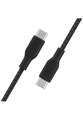 Belkin Кабель заряджання/синхронізації USB-С > USB-С 3м, 100Вт, плетений, чорний