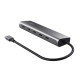 Trust Хаб Halyx USB-C > 5xUSB-C , Алюміній, 0.1м, сірий