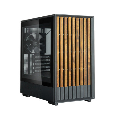 Zalman Корпус P10 Namu без БП, 1xUSB3.0, 1xUSBType-C, 2x120мм, 1x120мм ARGB, VGA 340мм, LCS ready, TG Side Panel, mATX, чорний