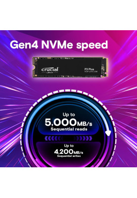 Micron Накопичувач SSD Crucial M.2 4TB PCIe 4.0 P3 Plus
