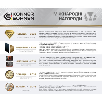 Könner & Söhnen Генератор бензиновий інверторний KS 4500i, 230В, 4.5кВт, ручний стартер, 33кг