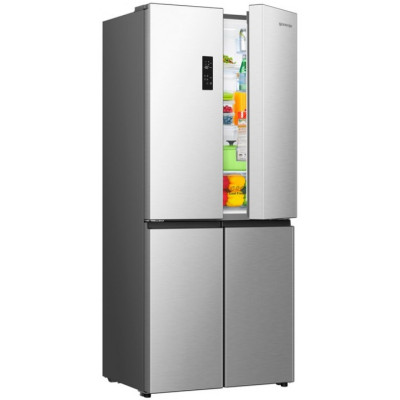 Gorenje Холодильник SBS, 190х65х80см, 4 двері, 311(149)л, А+, NoFrost+, Інвертор, Зона св-ті, Диспл, нерж