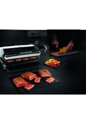 Tefal Гриль прижимний OptiGrill Elite XL 2200Вт, темп. режимів-16, з`ємні пластини, метал