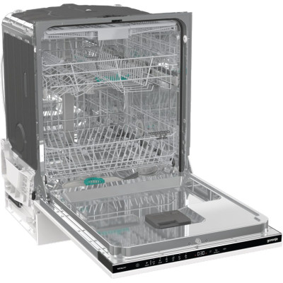 Gorenje Посудомийна машина вбудовувана, 16компл., A+++, 60см, AquaStop, автоматичне відчинення, сенсорн.упр, 3 кошики, білий