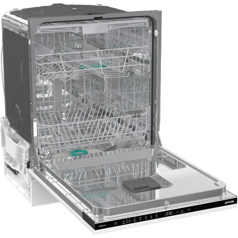 Gorenje Посудомийна машина вбудовувана, 16компл., A+++, 60см, AquaStop, автоматичне відчинення, сенсорн.упр, 3 кошики, білий
