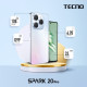 TECNO Смартфон Spark 20 PRO (KJ6) 6.78" 8/256ГБ, 2SIM, 5000мА•год, Frosty Ivory