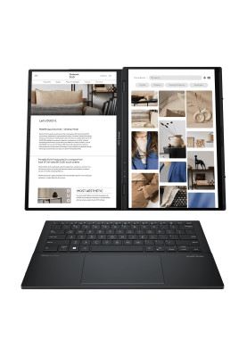 ASUS Ноутбук Zenbook Duo UX8406MA-PZ026W 14" 3K OLED, Intel Ultra 9 185H, 32GB, F1TB, UMA, Win11, Сірий