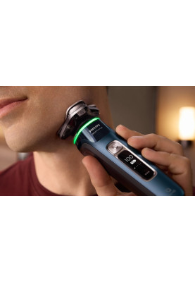 Philips Бритва електр. Series i9000 Prestige SkinIQ, бритв.головок-3, Li-Ion, сух.+волог., індикатор заряду, твердий чохол, синій