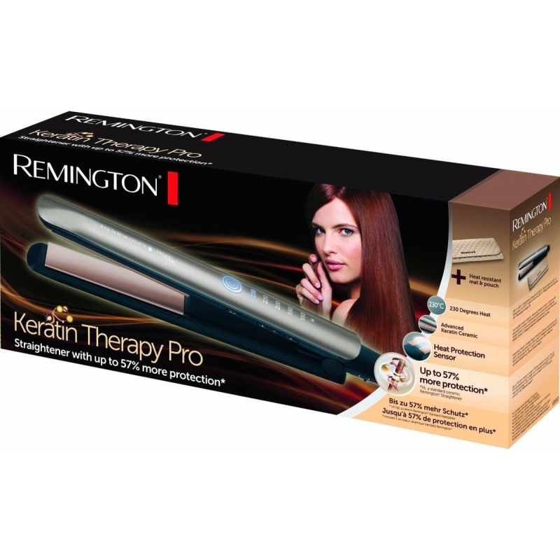 Remington Випрямляч Keratin Therapy Pro, >300Вт, 160-230С, кераміка, бронзовий