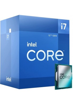 Intel Центральний процесор Core i7-12700F 12C/20T 3.6GHz 25Mb LGA1700 65W w/o graphics Box