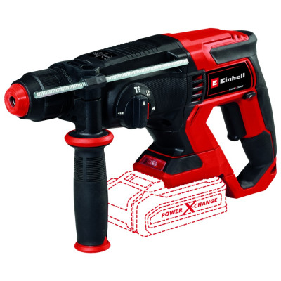 Einhell Перфоратор акумуляторний TE-HD 18/20LI - Solo, SDS-plus, PXC 18В, 1.8Дж, 0-1300об•хв, 4750уд•хв, кейс, 2.7кг, без АКБ і ЗП