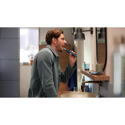 Philips Щітка зубна електр., Sonicare 6100 Series, 62т. колив/хв, насадок-1, футляр, синій