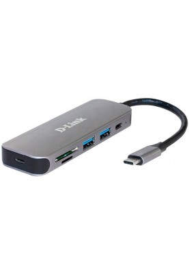 D-Link USB-Концентратор DUB-2325 3xUSB3.0, 1xUSB-C, 1xHDMI, USB-C