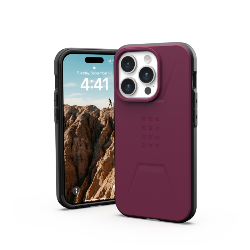 UAG Чохол для Apple iPhone 15 Pro Civilian Magsafe, Bordeaux