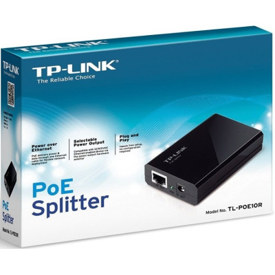 TP-Link Сплітер TP-LINK POE10R 1xGE, 1xGE PoE PD, 15.4Вт