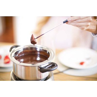 Russell Hobbs Електричне фондю Fiesta, ємність 2л, 1200Вт, 6 виделок в комплекті, нерж. сталь, сірий Russell Hobbs Електричне фондю Fiesta, ємність 2л, 1200Вт, 6 виделок в комплекті, нерж. сталь, сірий