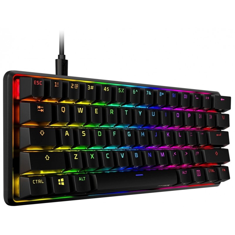 HyperX Клавіатура Alloy Origin 60 Red USB RGB ENG/RU Black