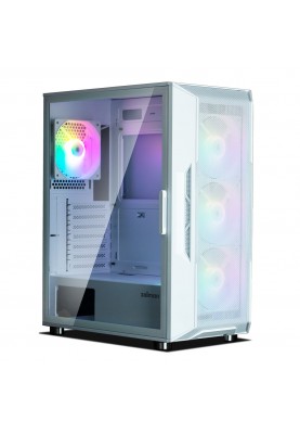 Zalman Корпус I3 Neo, без БЖ, 1xUSB3.0, 2xUSB2.0, 4x120mm RGB fans, TG Side Panel, ATX, білий