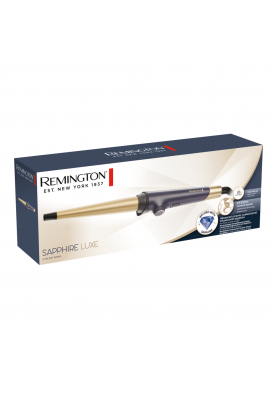 Remington Плойка Sapphire Luxe, конусна, D-13-25 mm, 130-200С, чохол, кераміка, сапфіровий