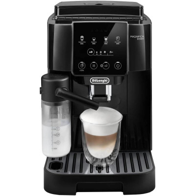 Delonghi Кавомашина Magnifica Start, 1.8л, зерно+мелена, автомат.капуч, дисплей, авторецептів -4, чорний
