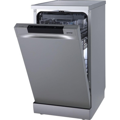 Gorenje Посудомийна машина, 11компл., A+++, 45см, дисплей, 3 кошика, AquaStop, Інвертор, сірий