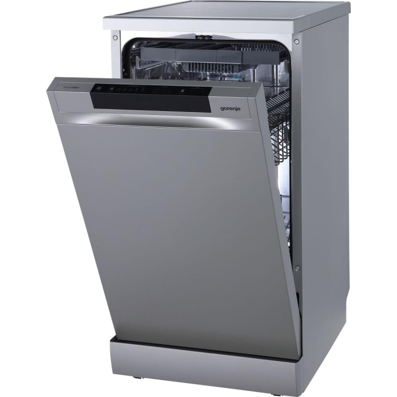 Gorenje Посудомийна машина, 11компл., A+++, 45см, дисплей, 3 кошика, AquaStop, Інвертор, сірий