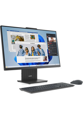 Lenovo Комп'ютер персональний моноблок Lenovo IdeaCentre AIO 27ARR9 27" FHD IPS AG, AMD R5-7535HS, 16GB, F512GB, UMA, кл+м, без ОС, сірий