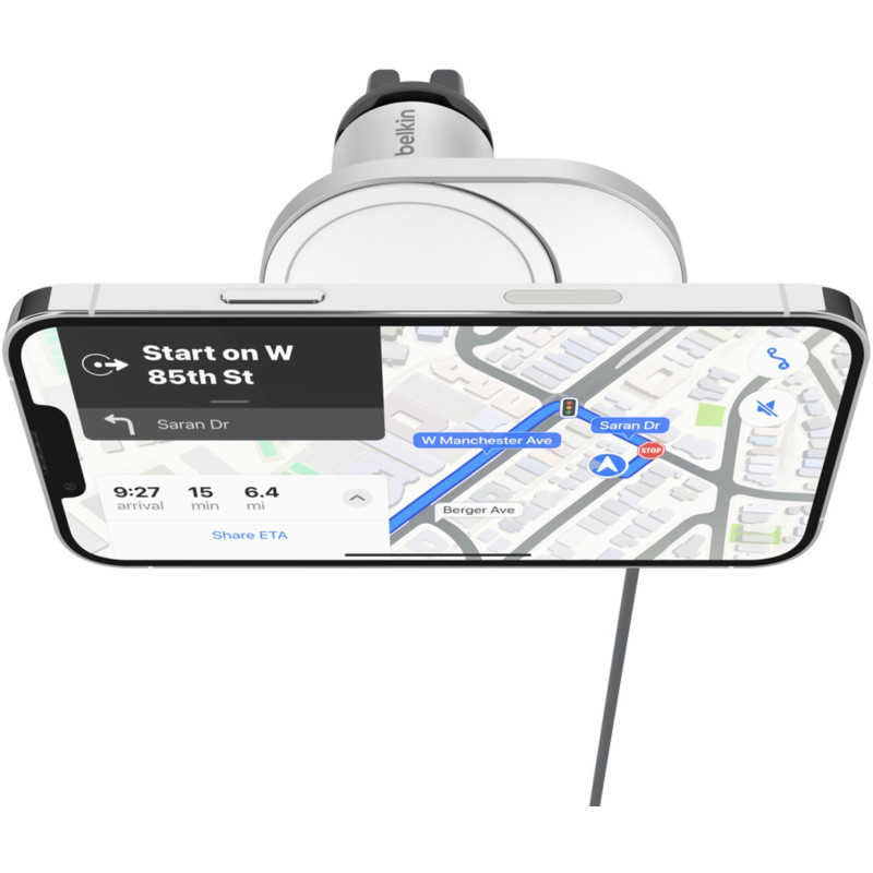 Belkin Автомобільний тримач смартфона MagSafe Qi2 бездротова зарядка, чорний