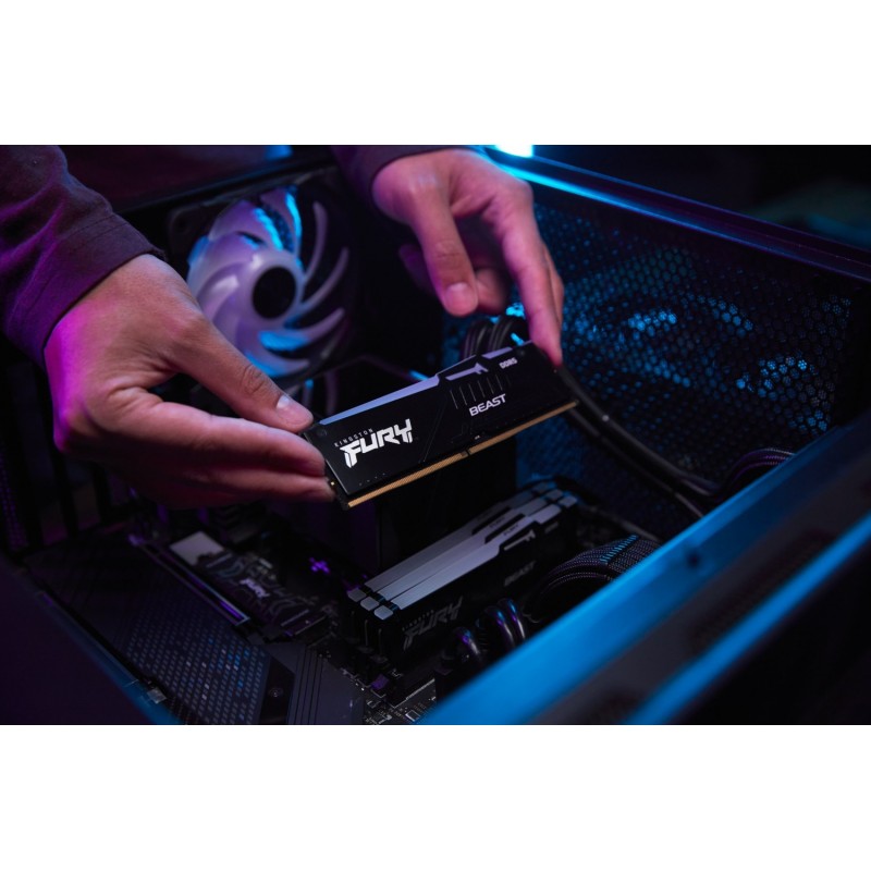 Kingston Пам'ять до ПК DDR5 5600 16GB Beast Black RGB