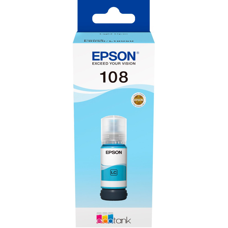 Epson Контейнер з чорнилом 108 EcoTank L8050/L18050 light cyan