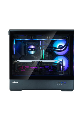Zalman Корпус P30 Black V2, без БР, 1xUSB3.0, 1хUSB Type-C, 3x120мм ARGB, TG Front/Side Panel, mATX, чорний