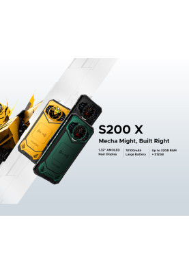 Doogee Смартфон S200X 6.72" 12/512ГБ, 2SIM, 10100мА • рік, чорний