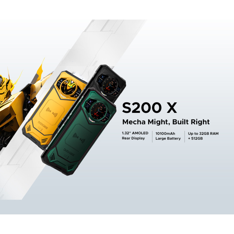 Doogee Смартфон S200X 6.72" 12/512ГБ, 2SIM, 10100мА•год, чорний