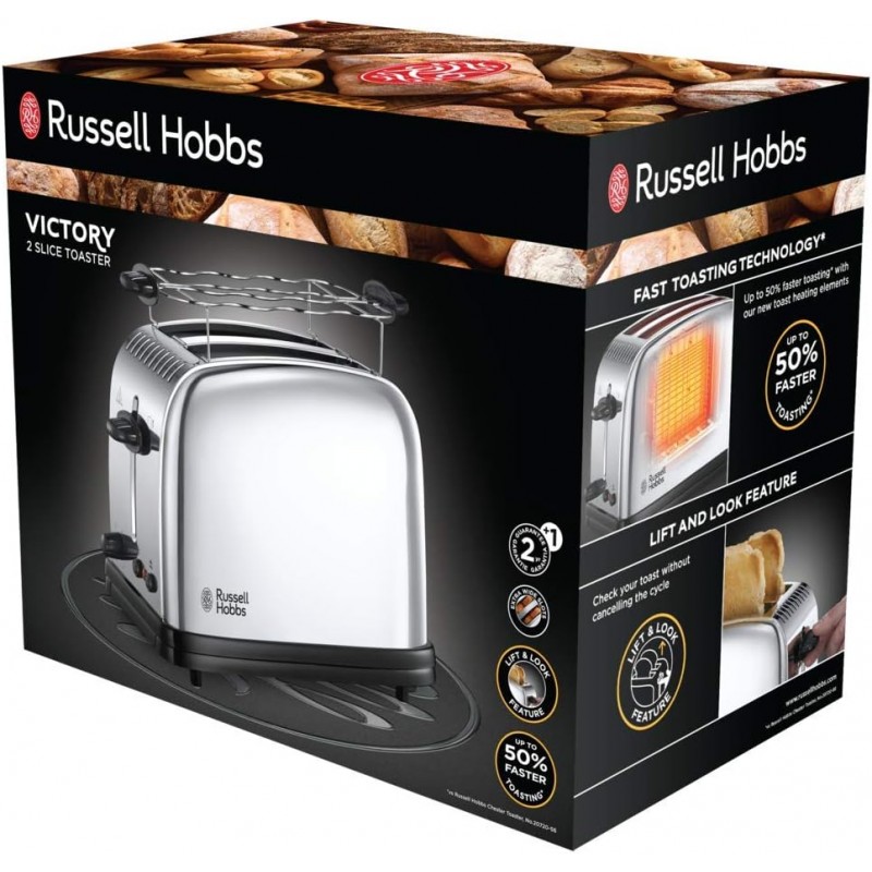 Russell Hobbs Тостер Chester, 1670Вт, нержав., підігрів