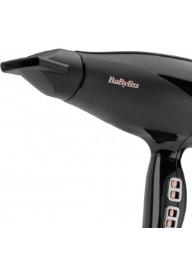 BaByliss Фен Air Power Pro, 2300Вт, 3 режими, дифузор, іоніз-я, хол. обдув, кераміка, чорно-рожевий