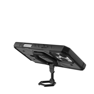 UAG Чохол+магнітне кільце-тримач для iPhone 16 Pro Max, Pathfinder Clear Magsafe, Ash/Black Stand