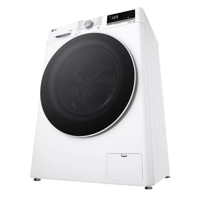 LG Прально-сушильна машина фронтальна, 9(5)кг, 1200, А, 48см, дисплей, пара, інвертор, білий