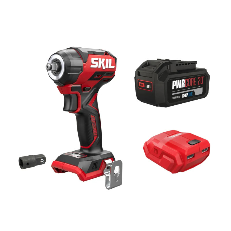 Skil Гайковерт ударний 3265 CA Compact безщітковий 20В 1х5А·год до 2850об·хв 250Нм 0.9кг