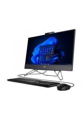 HP Комп'ютер персональний моноблок 240-G9 23.8" FHD IPS AG, Intel i5-1235U, 8GB, F512GB, UMA, WiFi, кл+м, 3р, Win11P, чорний