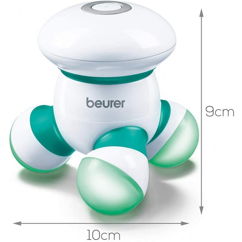 Beurer Масажер для тіла, AAAх3 в комплекті, 0.2кг, біло-зелений