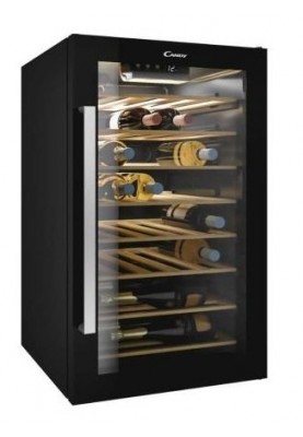 Candy Холодильник для вина, 84.5x49х55, холод.відд.-118л, зон - 1, бут-41, ST, дисплей, чорний