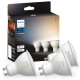 Philips Hue Лампа розумна GU10, 5W(50Вт), 2200K-6500K, Tunable white, ZigBee, Bluetooth, димування, 3шт