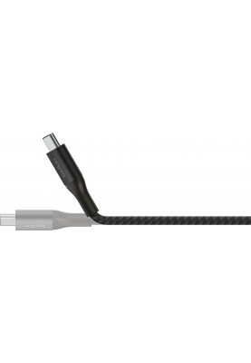 Belkin Кабель USB-C > USB-C заряджання/синхронізації 1м, 240Вт, Type-C, плетений, чорний